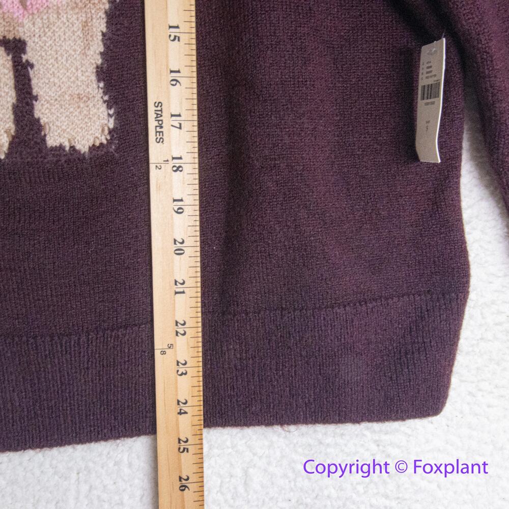 New! Anthropologie Maeve Crew-Neck Dog Icon Pullover Sweater, size S - Picture 10 of 16